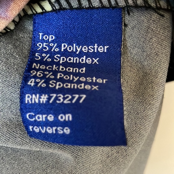 Women’s Apt 9 Black Tank Top with Multicolor Floral Pattern - Picture 4 of 4